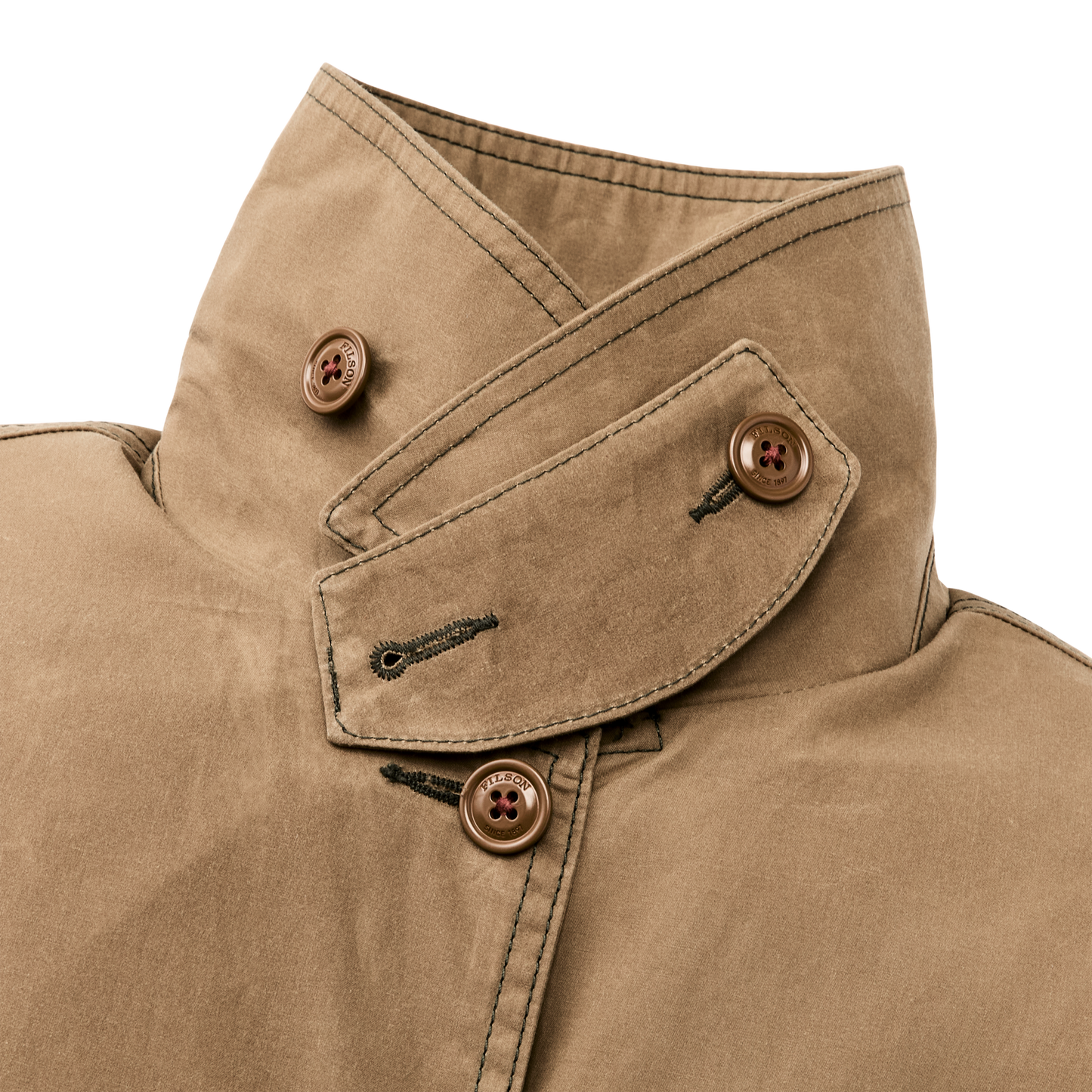 Alternate view of the Filson Women's Ranger Raincoat - Dark Beige