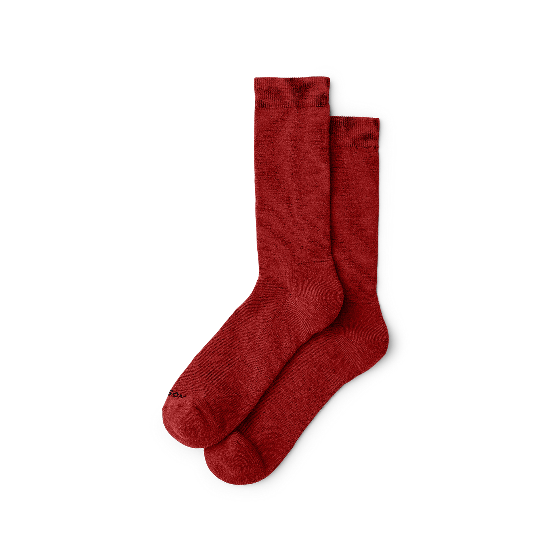 Front-facing image of the Filson Everyday Crew Socks - Red