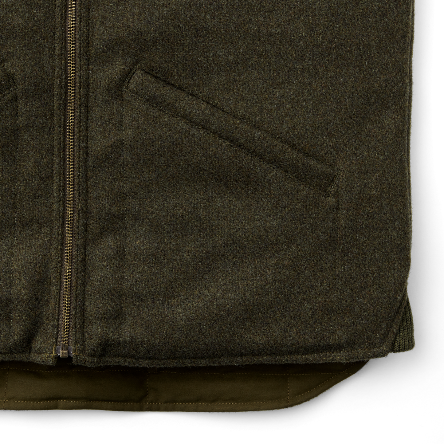 Alternate view of the Filson Buckland Down Vest - Forest Green