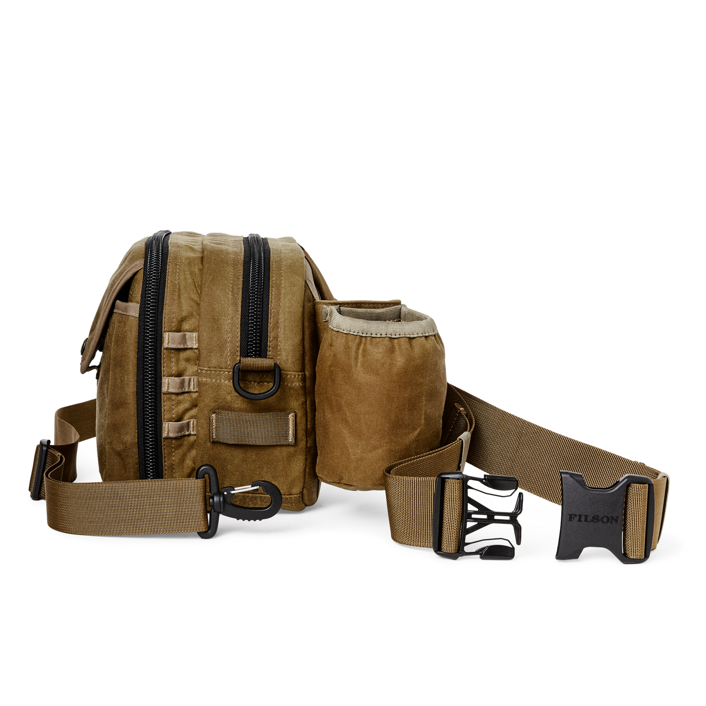 Alternate view of the Filson Tin Cloth Fishing Pack - Dark Tan