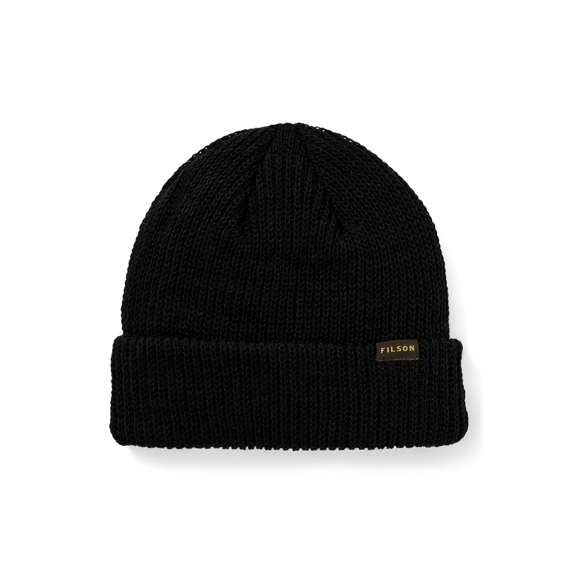 Front-facing image of the Filson Watch Cap - Black