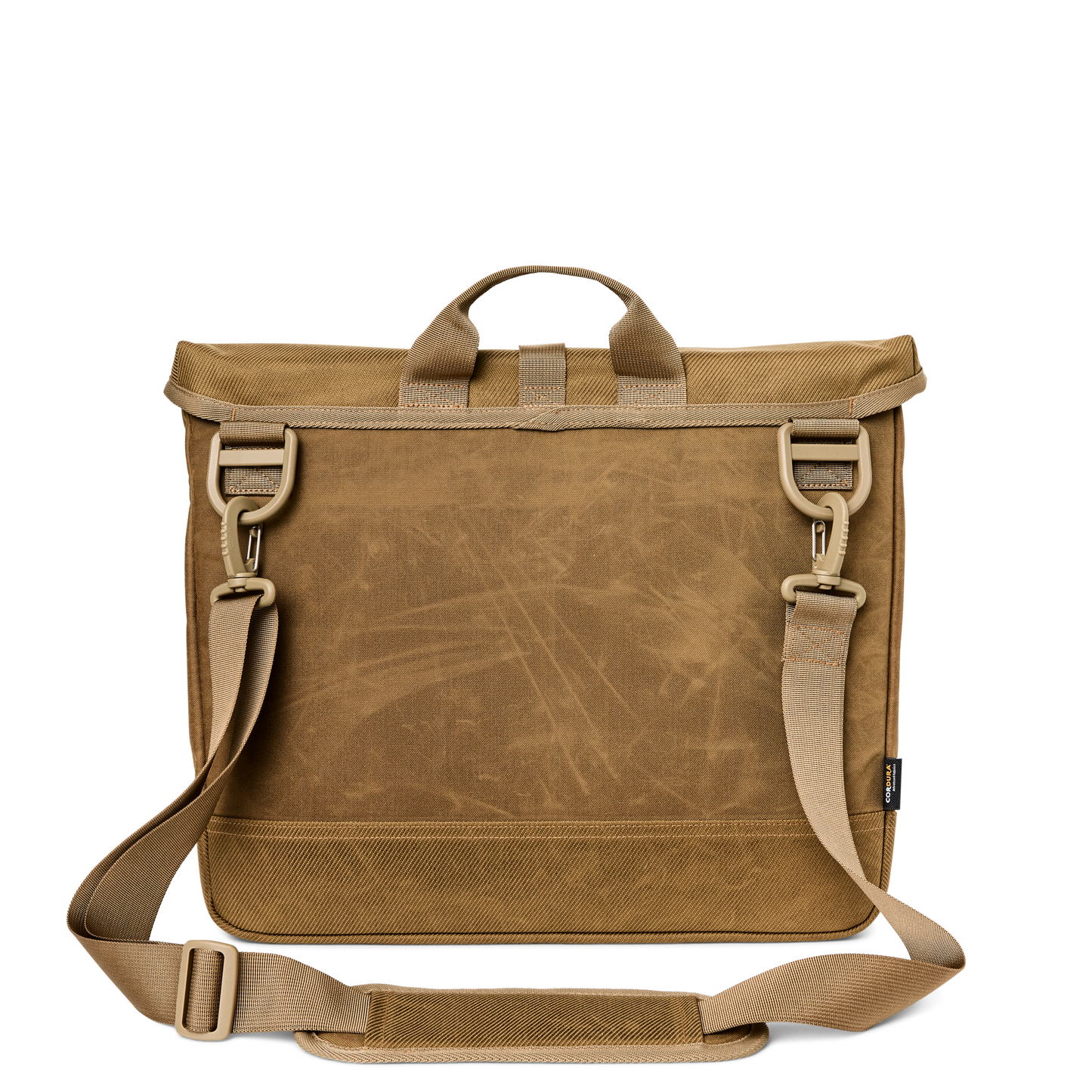 Alternate view of the Filson Surveyor Messenger Bag - Dark Tan / Flame