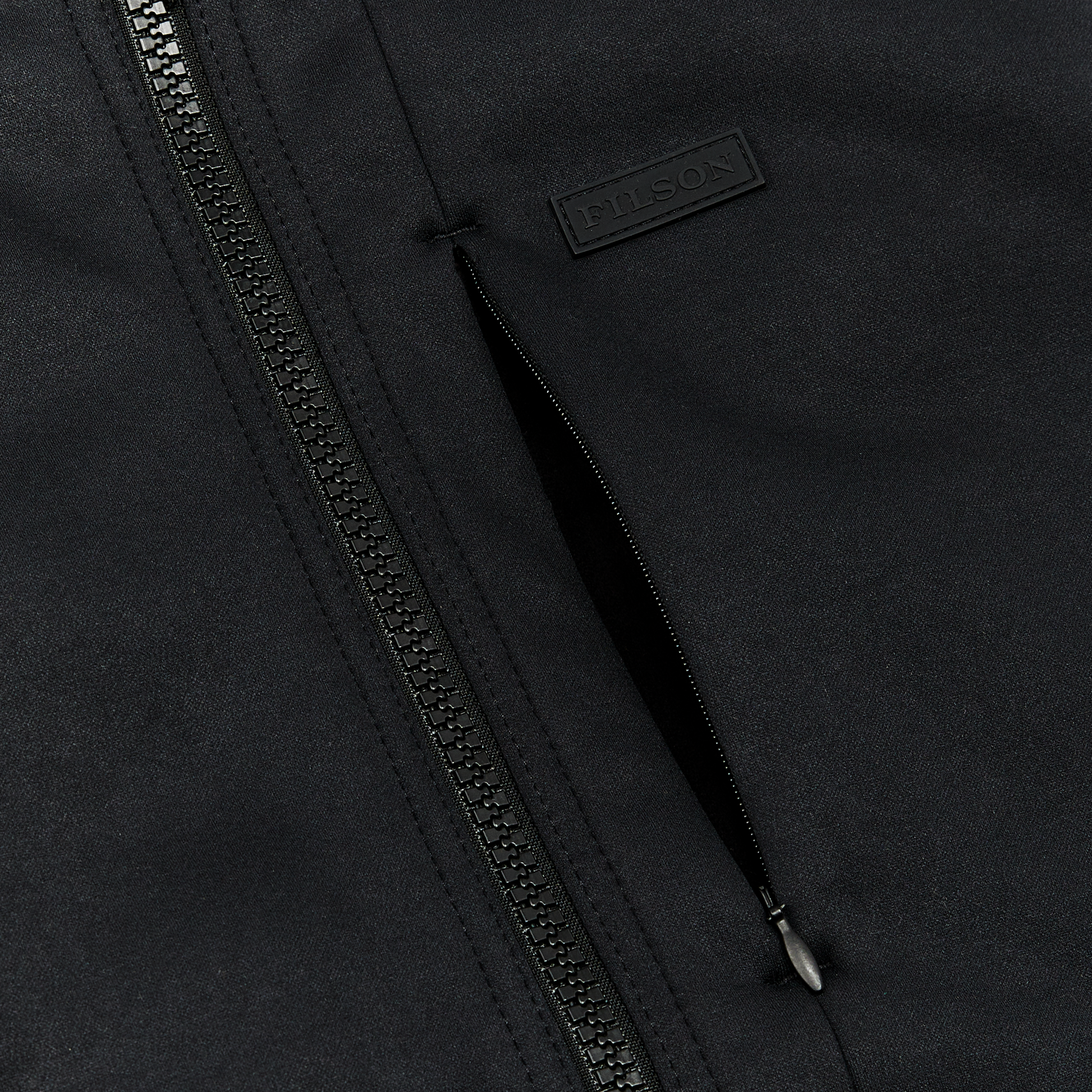 Alternate view of the Filson Granite Spire Fleece Vest - Black