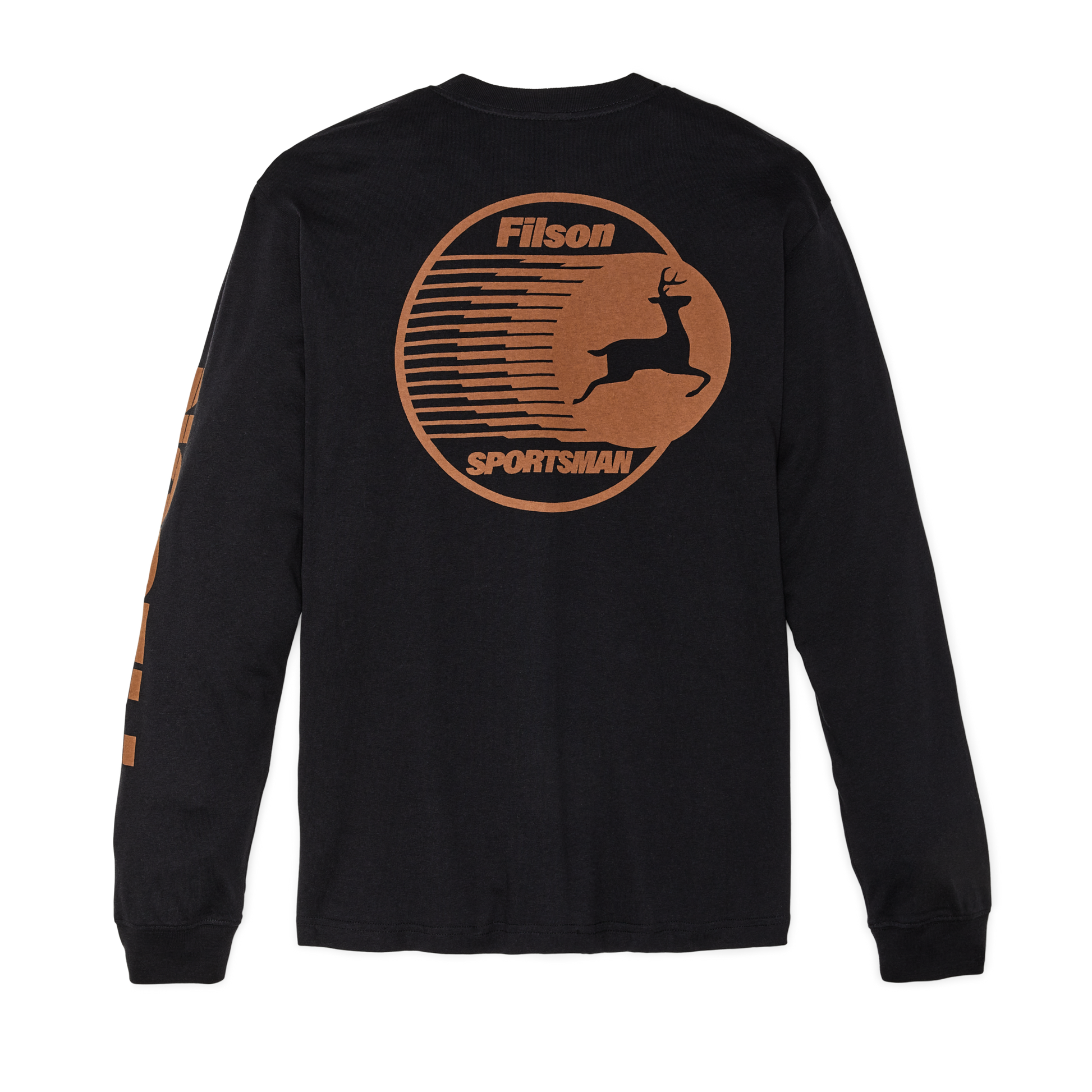 Alternate view of the Filson Long Sleeve Frontier Graphic T-shirt - Black / Sportsman