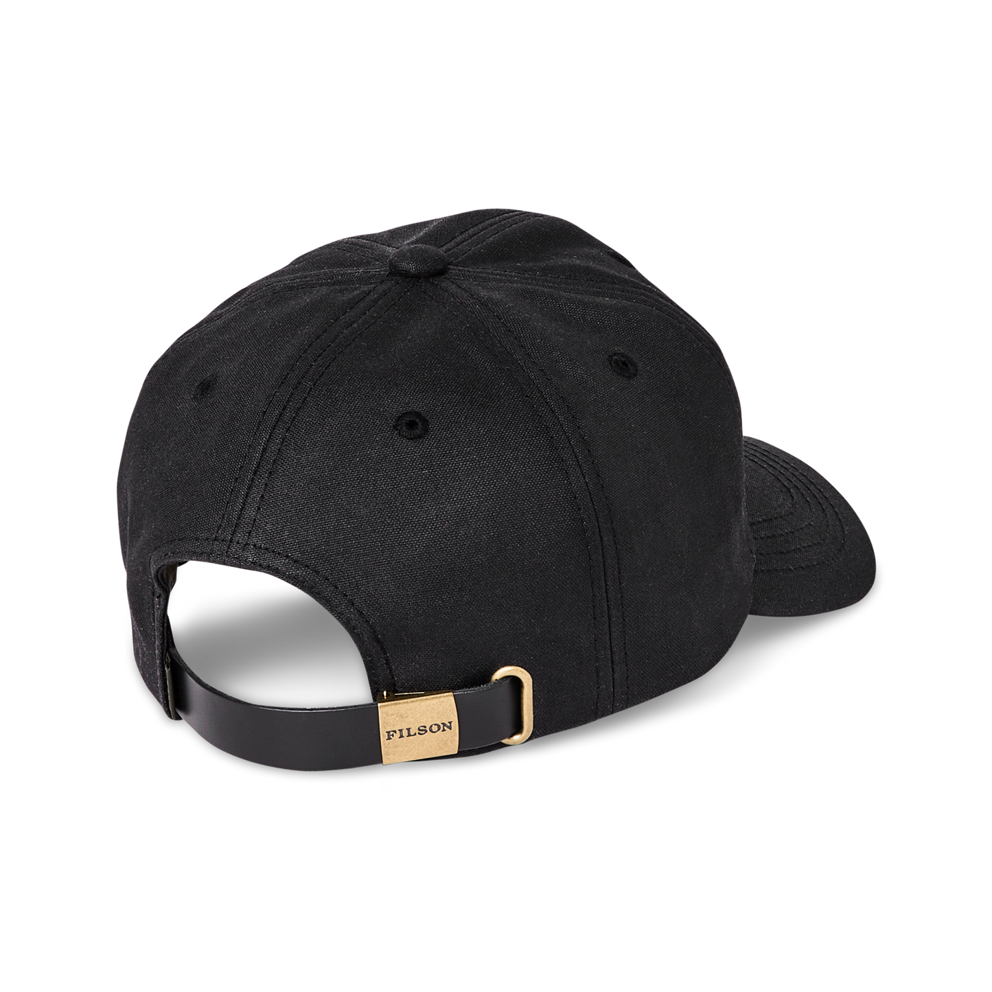 Alternate view of the Filson Oil Tin Low-profile Logger Cap - Black