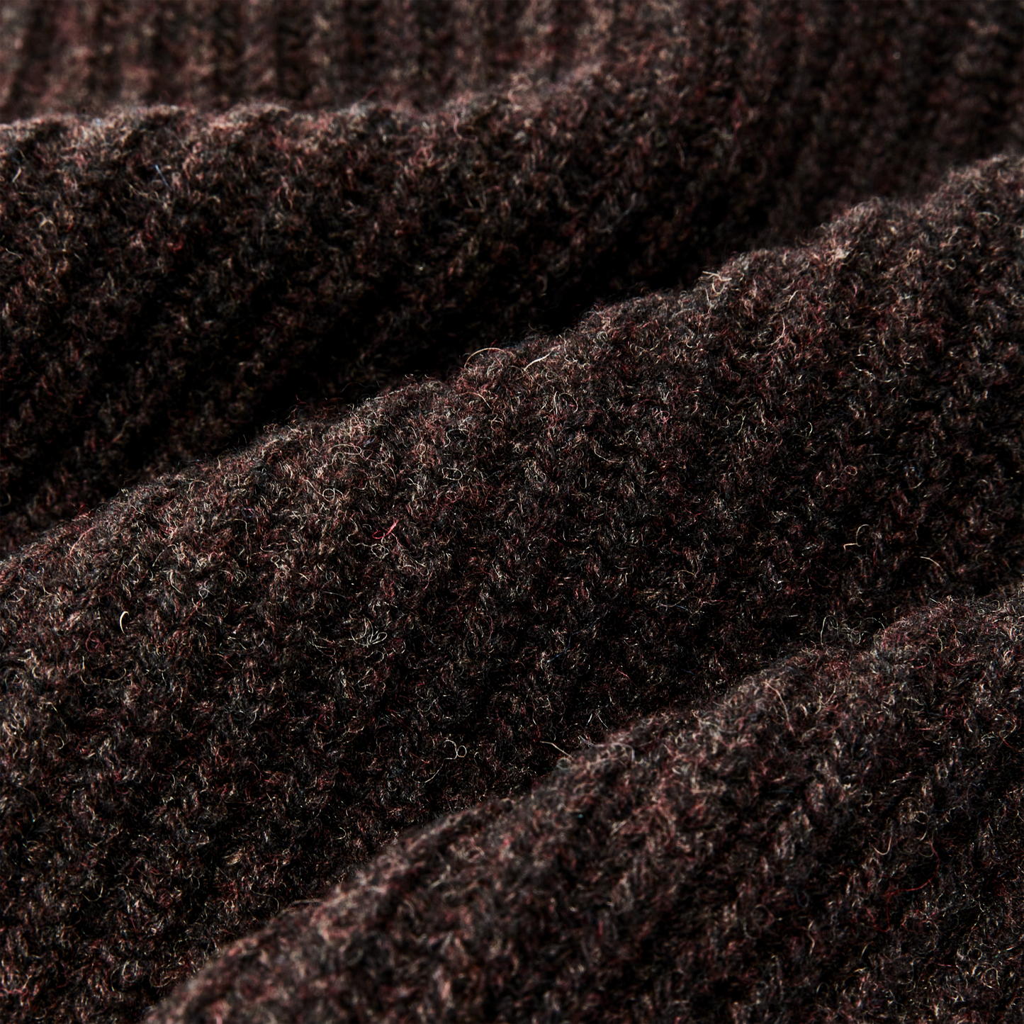 Alternate view of the Filson Bristol Shawl Neck Sweater  - Dark Brown Heather