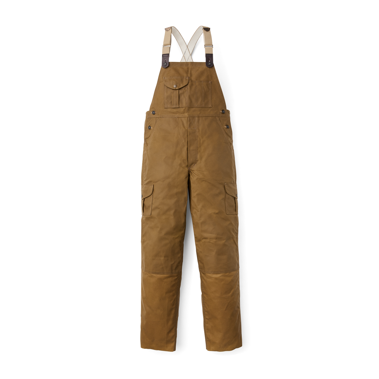 Alternate view of the Filson Oil Finish Double Tin Cloth Bibs - Dark Tan