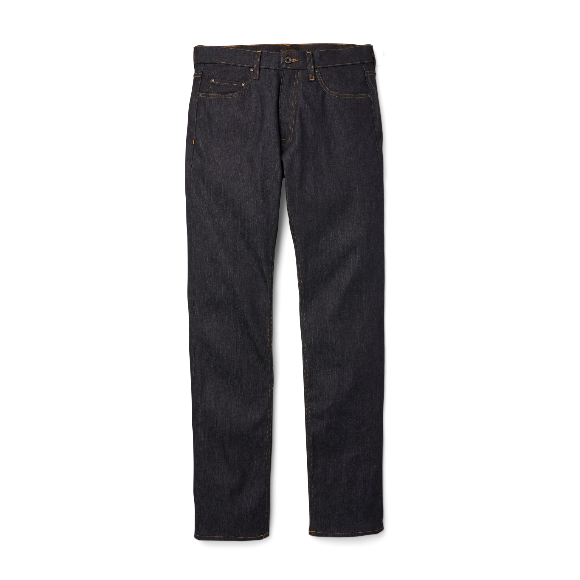 Front-facing image of the Filson Muleskinner Jeans - Raw Indigo