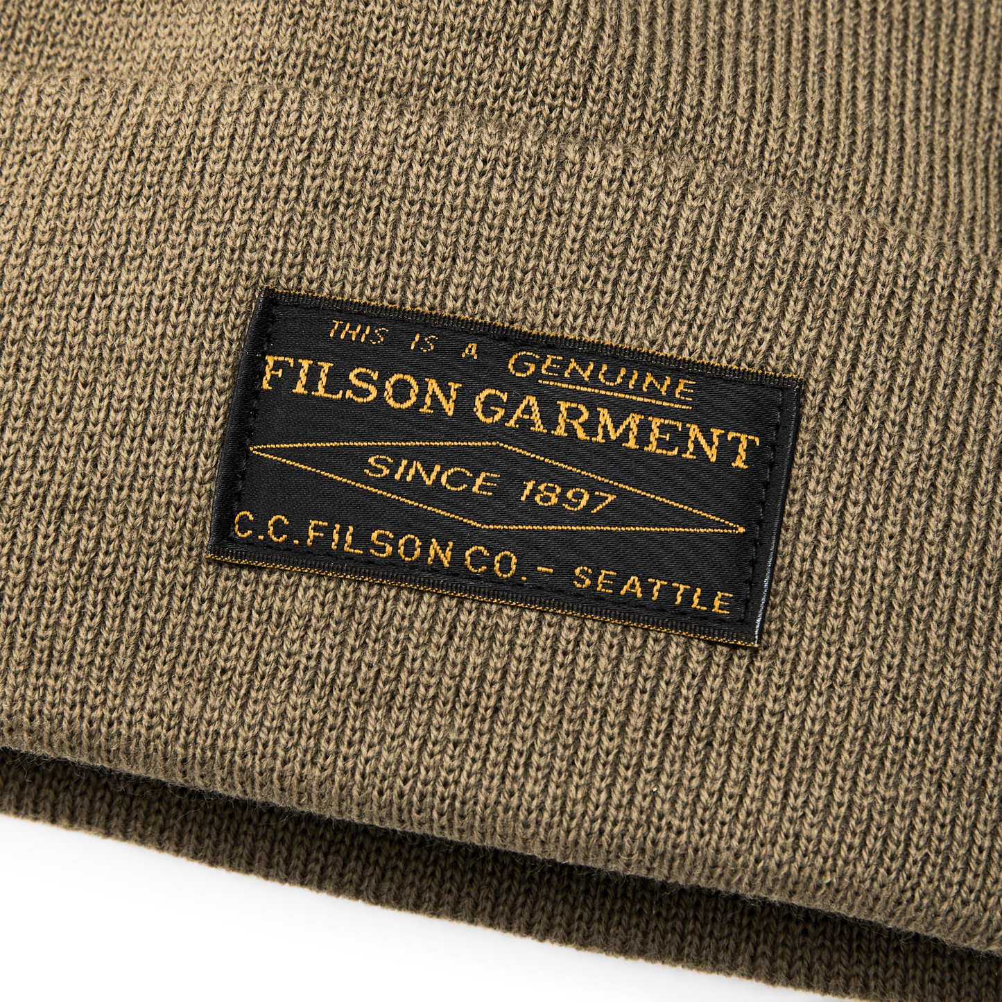 Alternate view of the Filson Ballard Watch Cap - Dark Mushroom