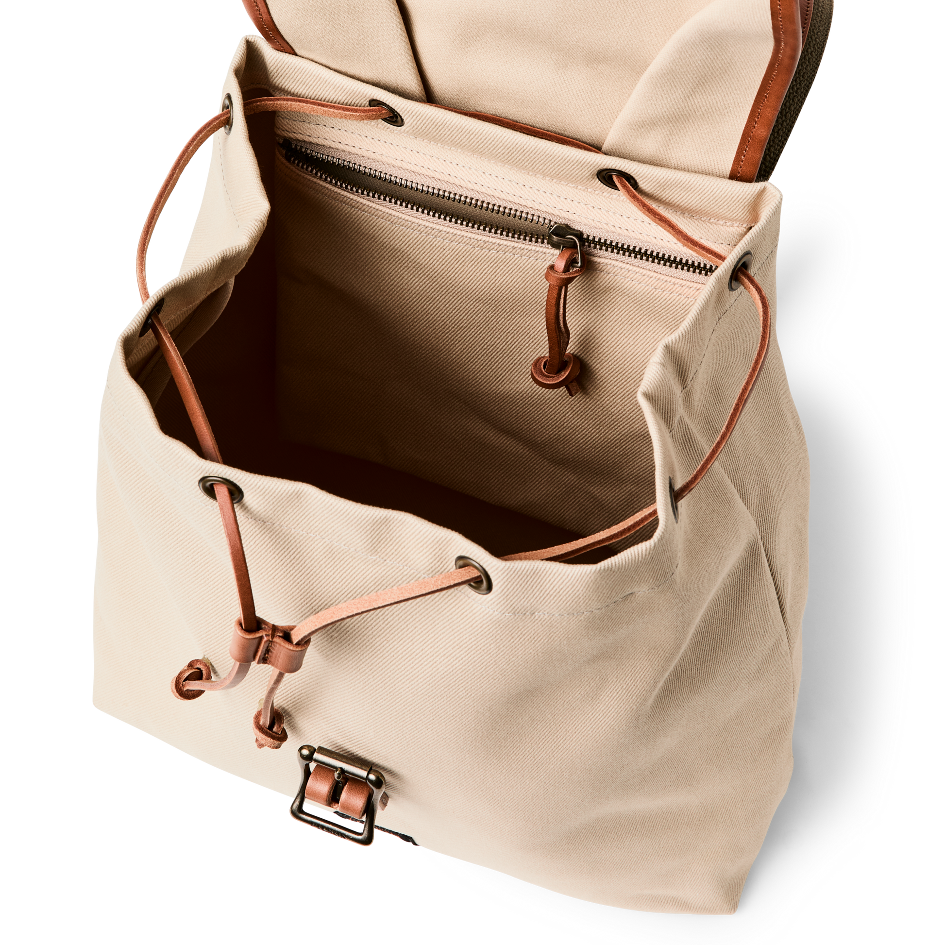 Alternate view of the Filson Rugged Twill Drawstring Backpack - Feather Gray