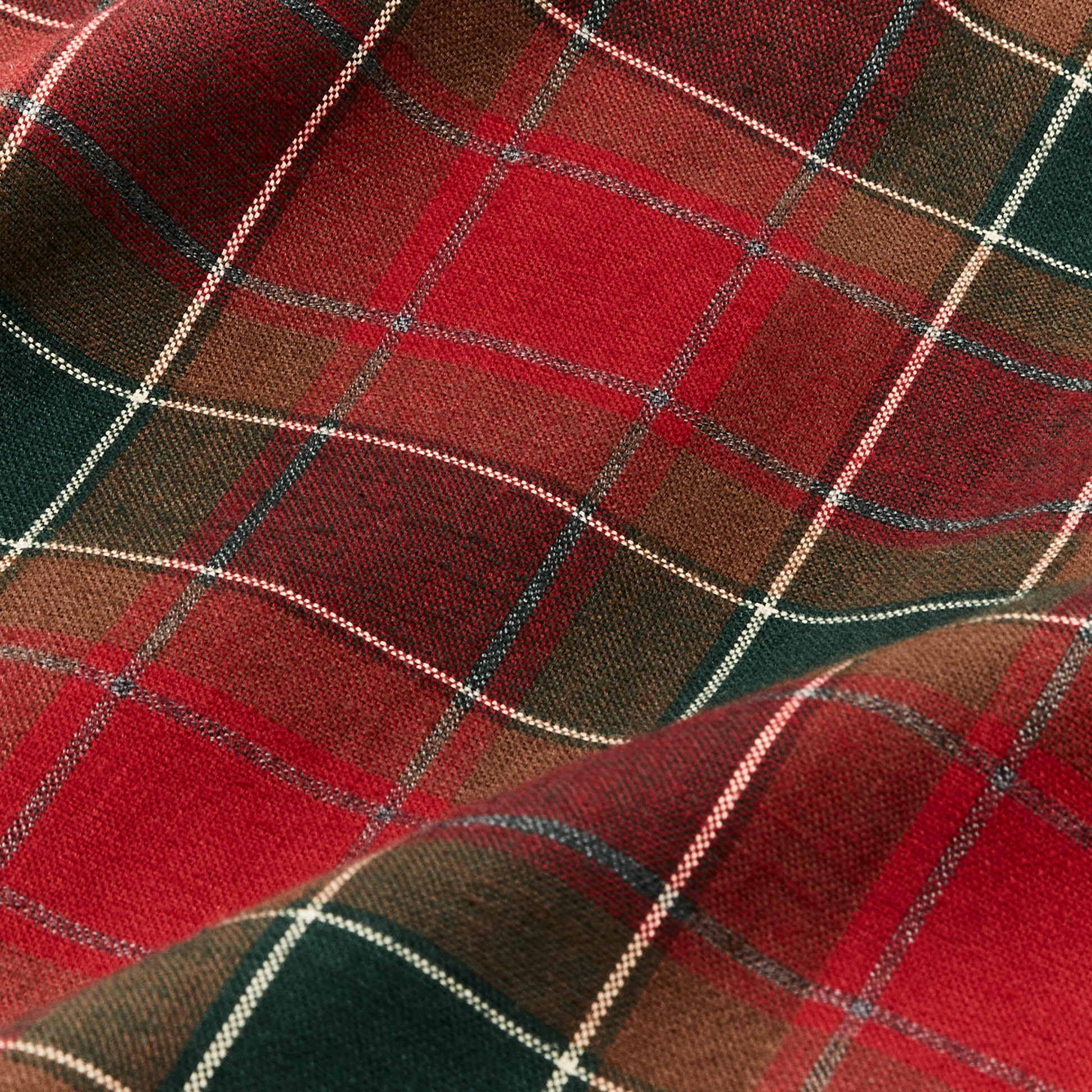 Alternate view of the Filson Elk Heights Camp Shirt - Sycamore Green / Red Plaid