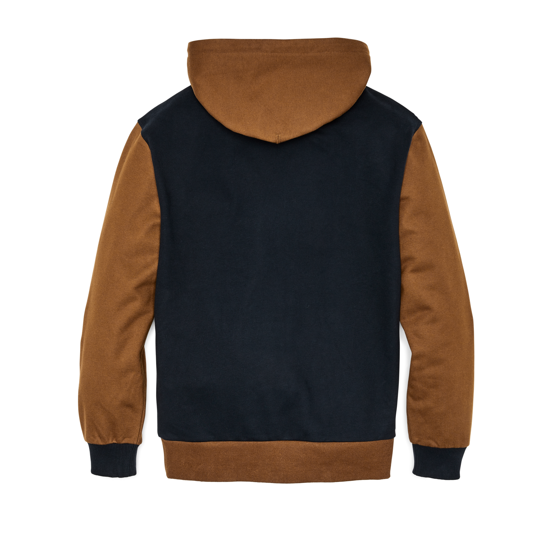 Alternate view of the Filson Prospector Hoodie - Navy / Whiskey