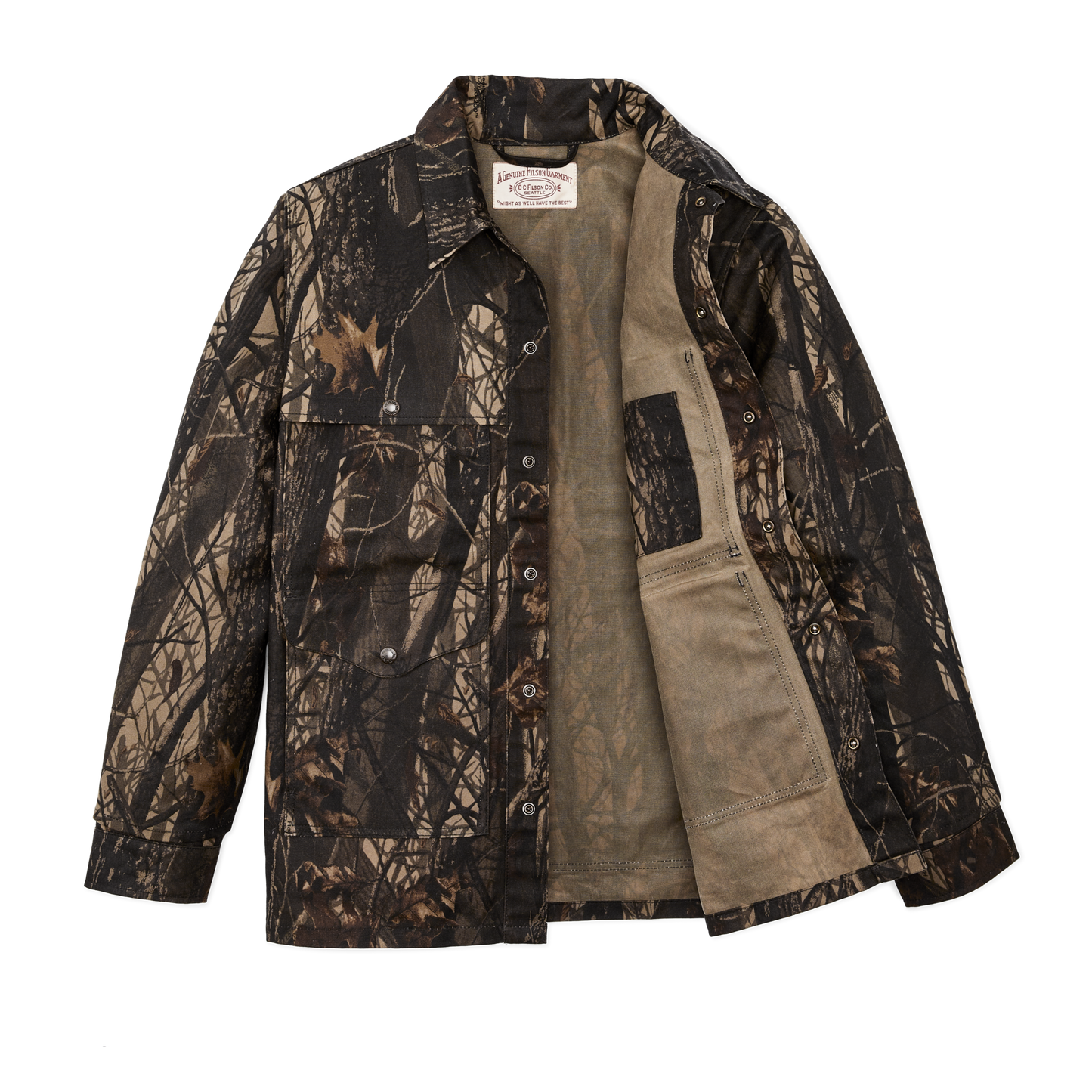 Alternate view of the Filson Tin Cloth Cruiser Jacket - Realtree Hardwoods Camo