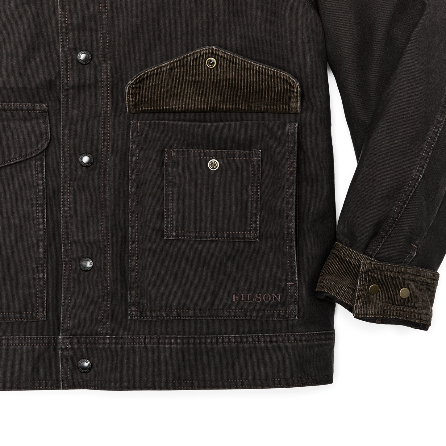 Alternate view of the Filson Jungle Cloth Work Jacket - Cinder