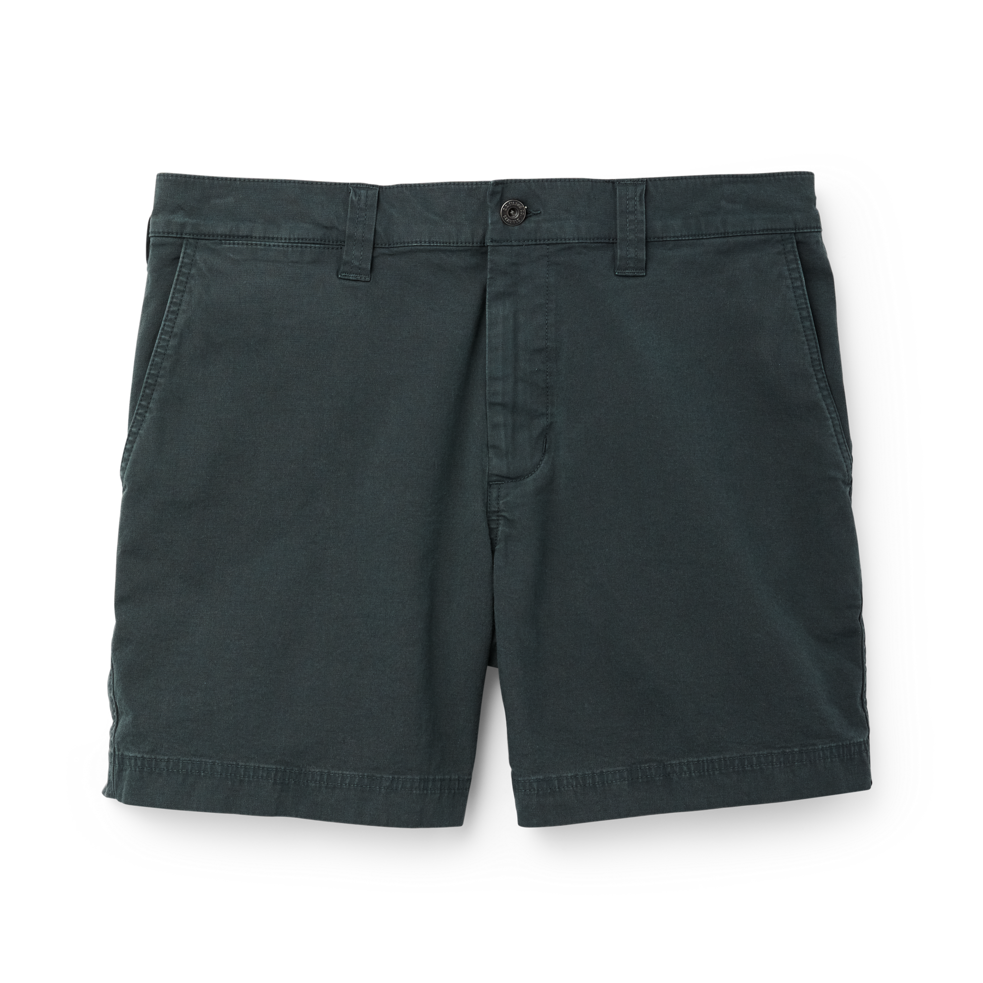 Front-facing image of the Filson Granite Mountain 6" Shorts - Dark Pine