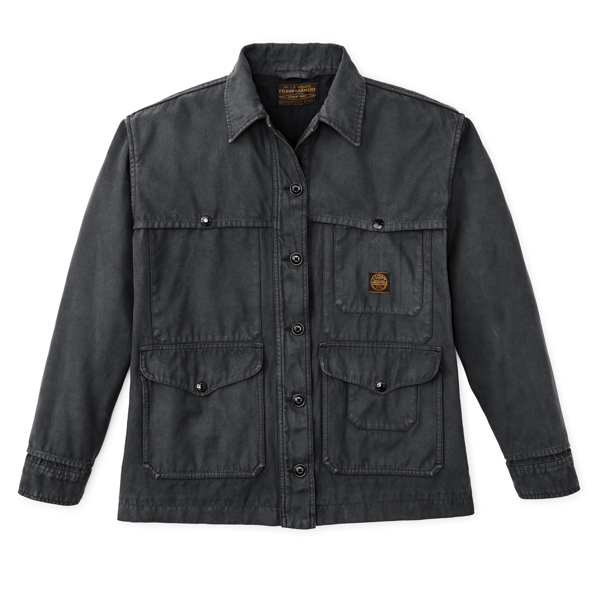 Front-facing image of the Filson Women's Field Cruiser - Faded Black