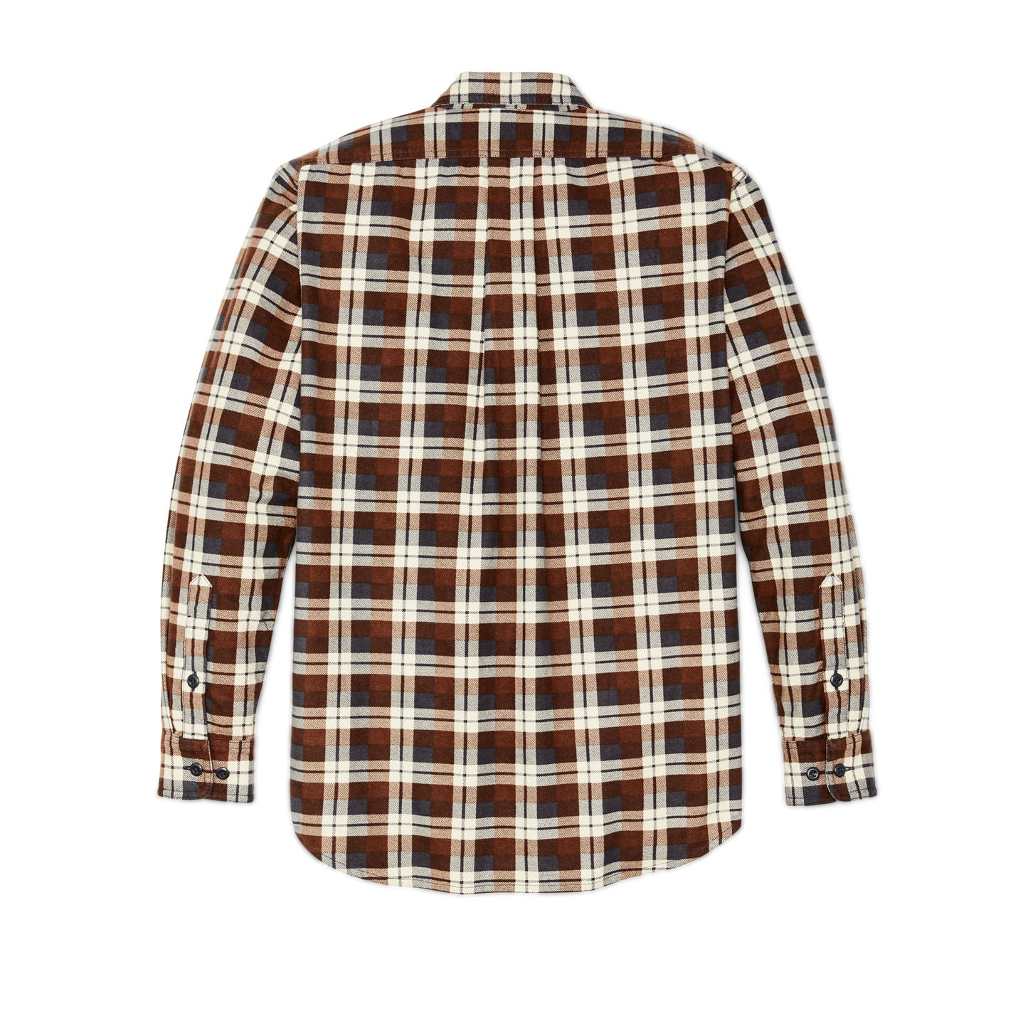 Alternate view of the Filson Field Flannel Shirt - Brown / Gray Plaid