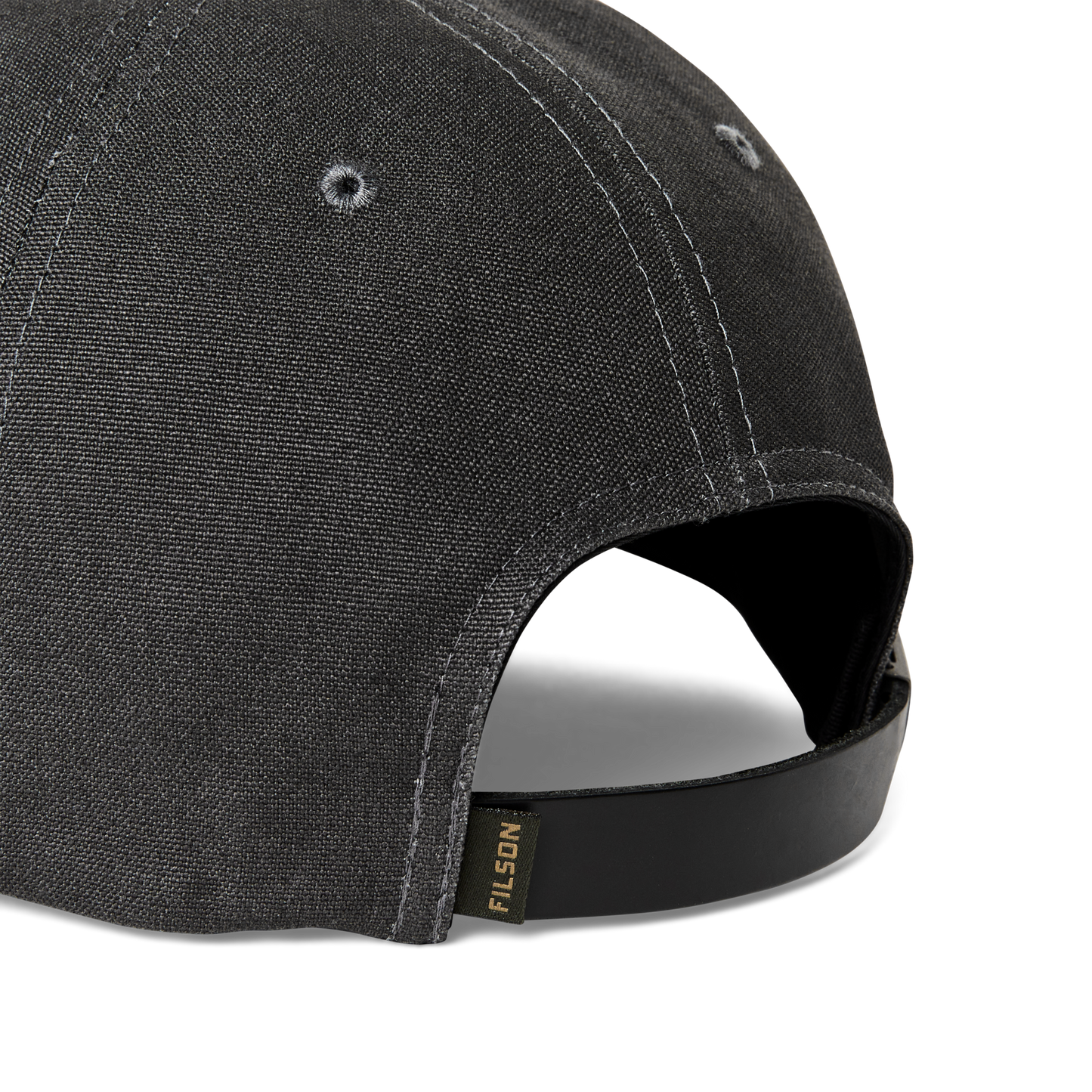 Alternate view of the Filson Dry Tin Cloth Low-profile Logger Cap - Raven