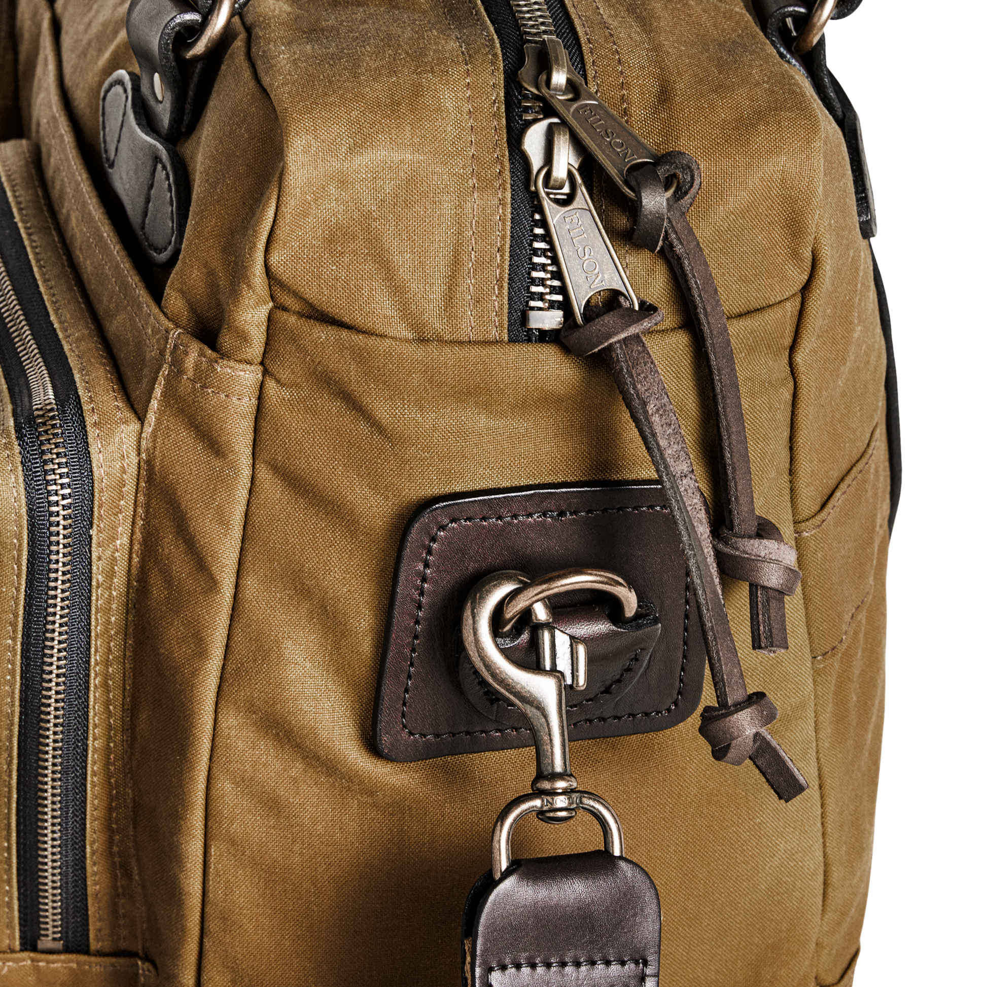 Alternate view of the Filson 48 Hour Tin Cloth Duffle Bag - Dark Tan