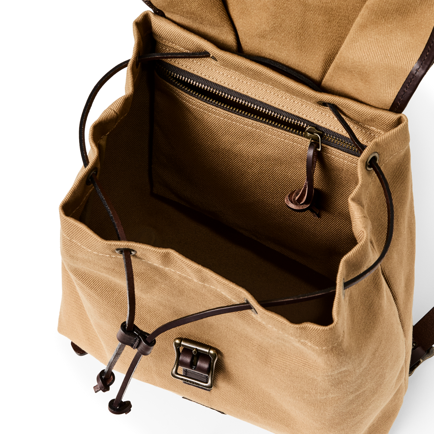 Alternate view of the Filson Rugged Twill Drawstring Backpack - Tan