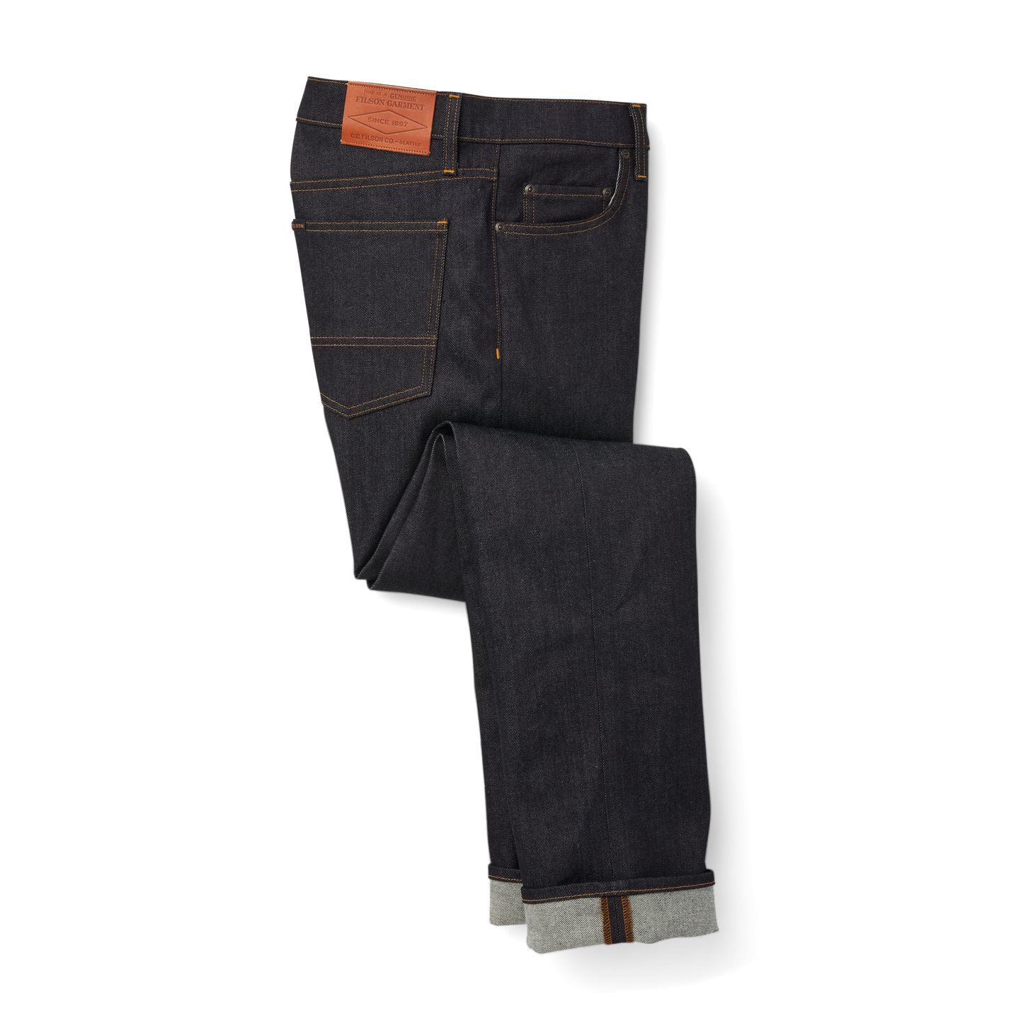 Alternate view of the Filson Muleskinner Jeans - Raw Indigo