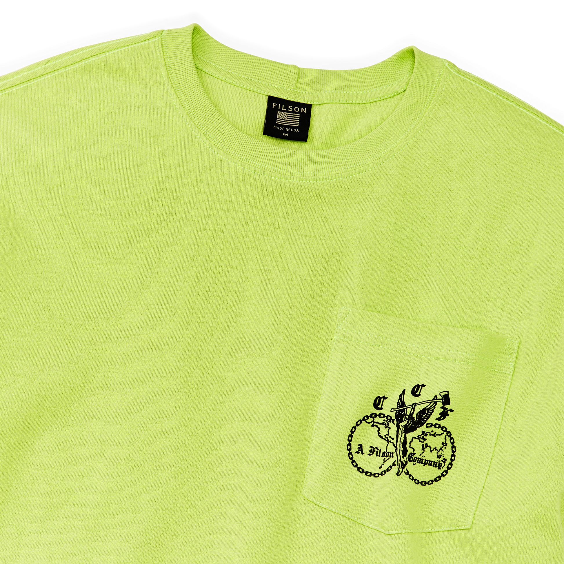 Alternate view of the Filson Pioneer Graphic T-shirt - Laser Green / Union