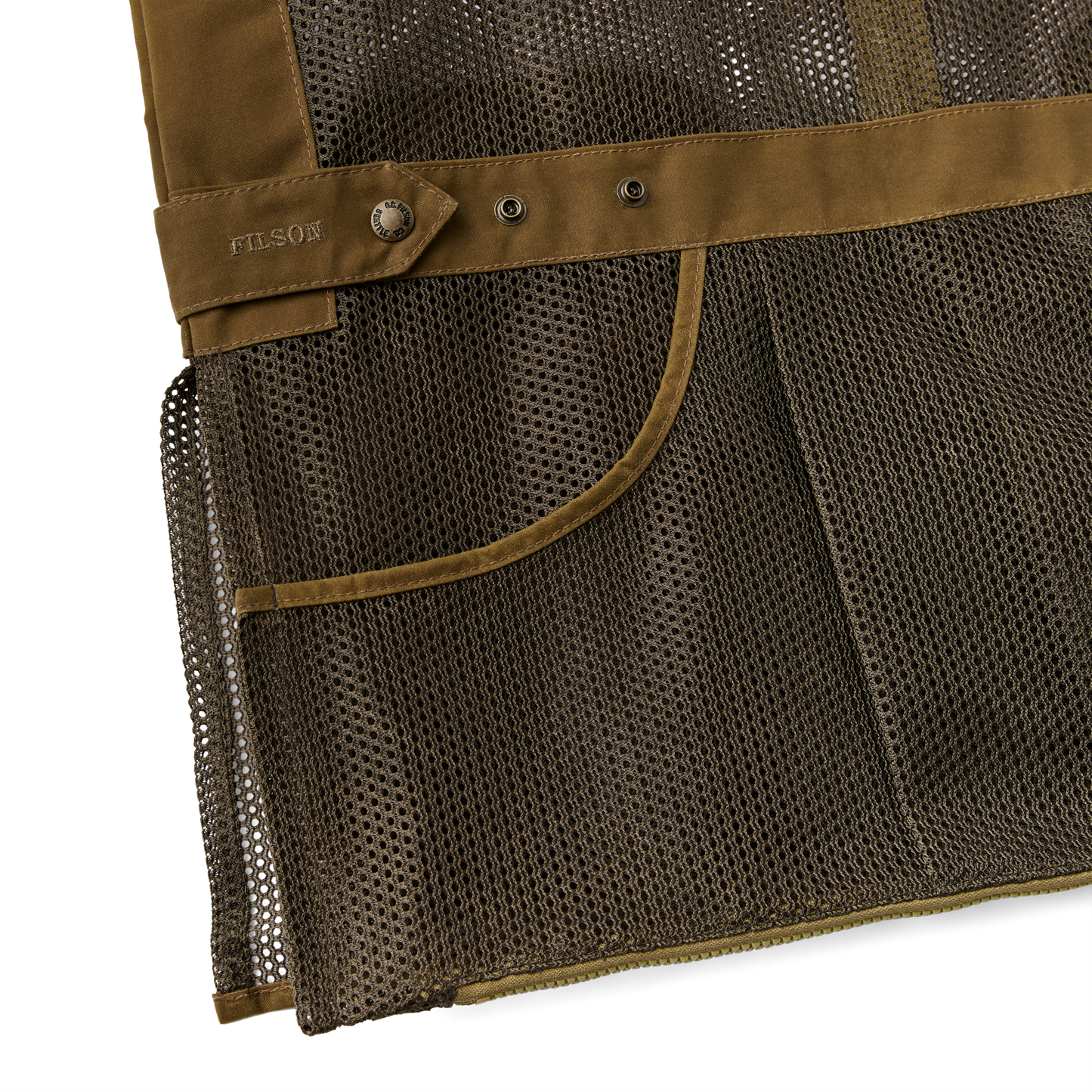 Alternate view of the Filson Lightweight Shooting Vest - Dark Tan