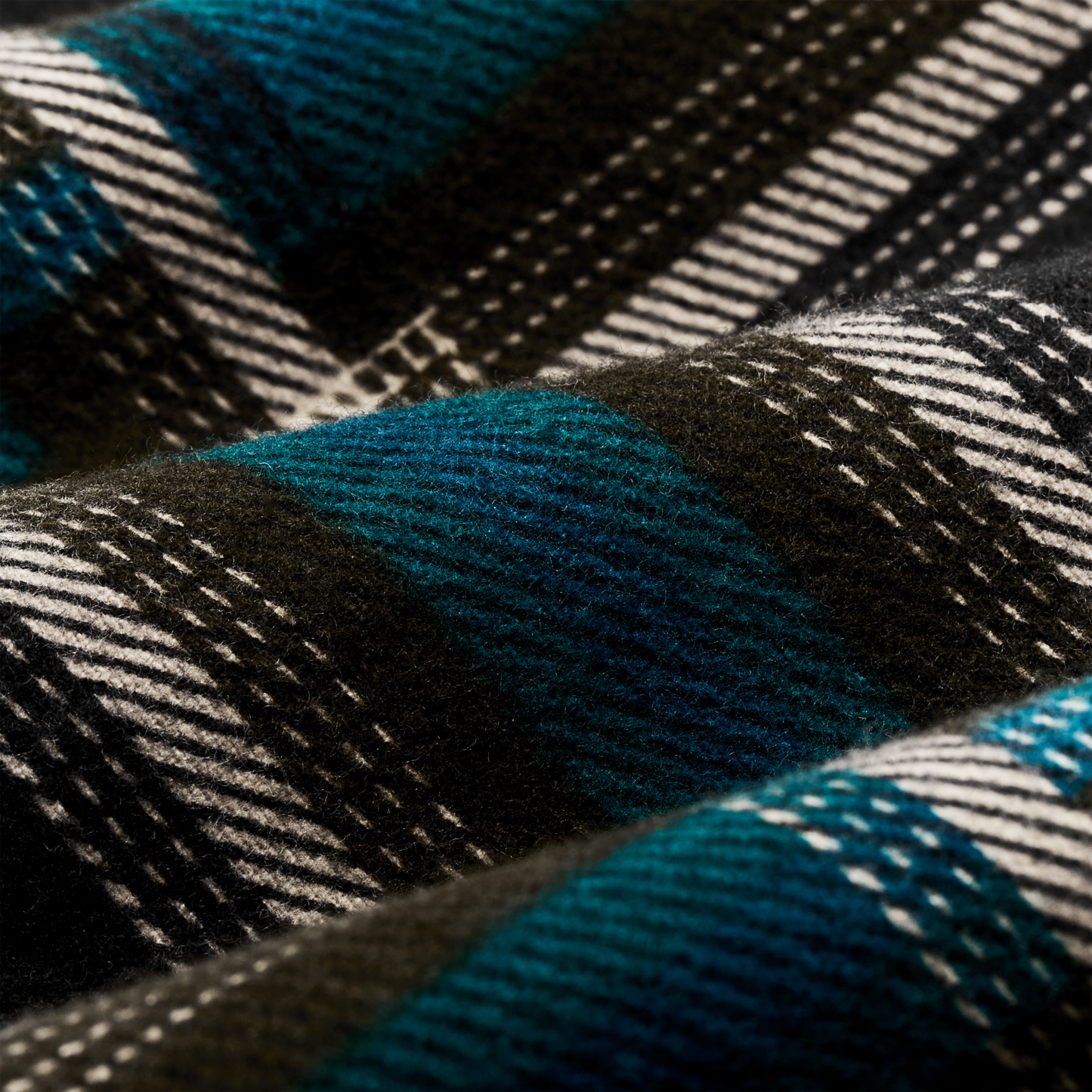 Alternate view of the Filson Field Flannel Shirt - Brown / Blue / Multi Plaid