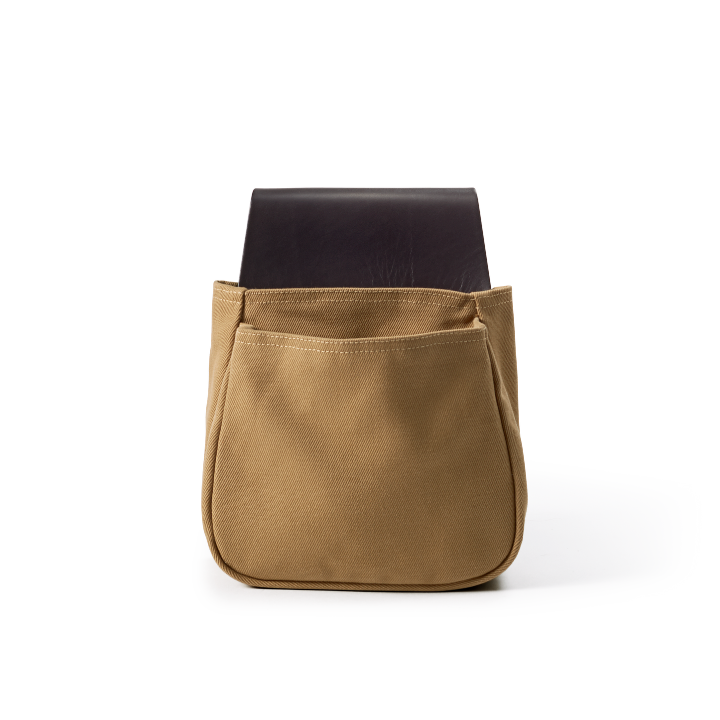 Front-facing image of the Filson Rugged Twill Belt Pouch - Tan