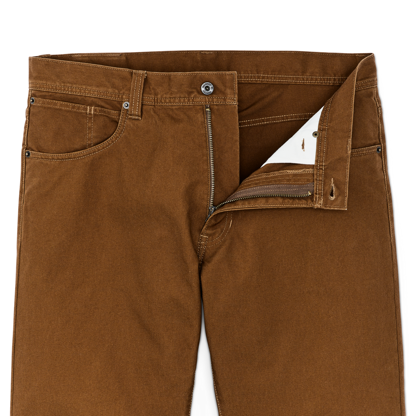 Alternate view of the Filson Dry Tin Cloth 5-pocket Pants - Whiskey