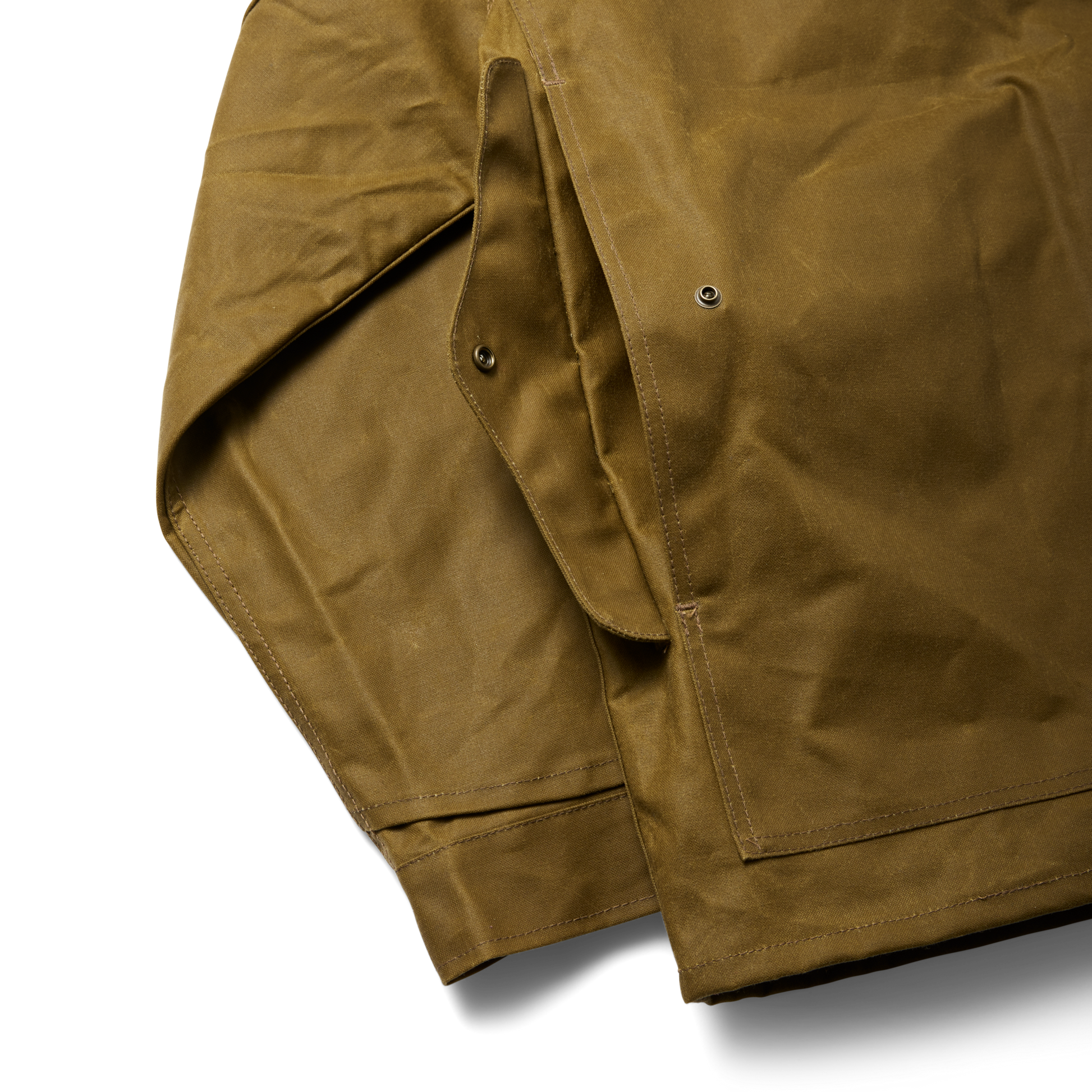 Alternate view of the Filson Lined Tin Cloth Cruiser Jacket - Dark Tan