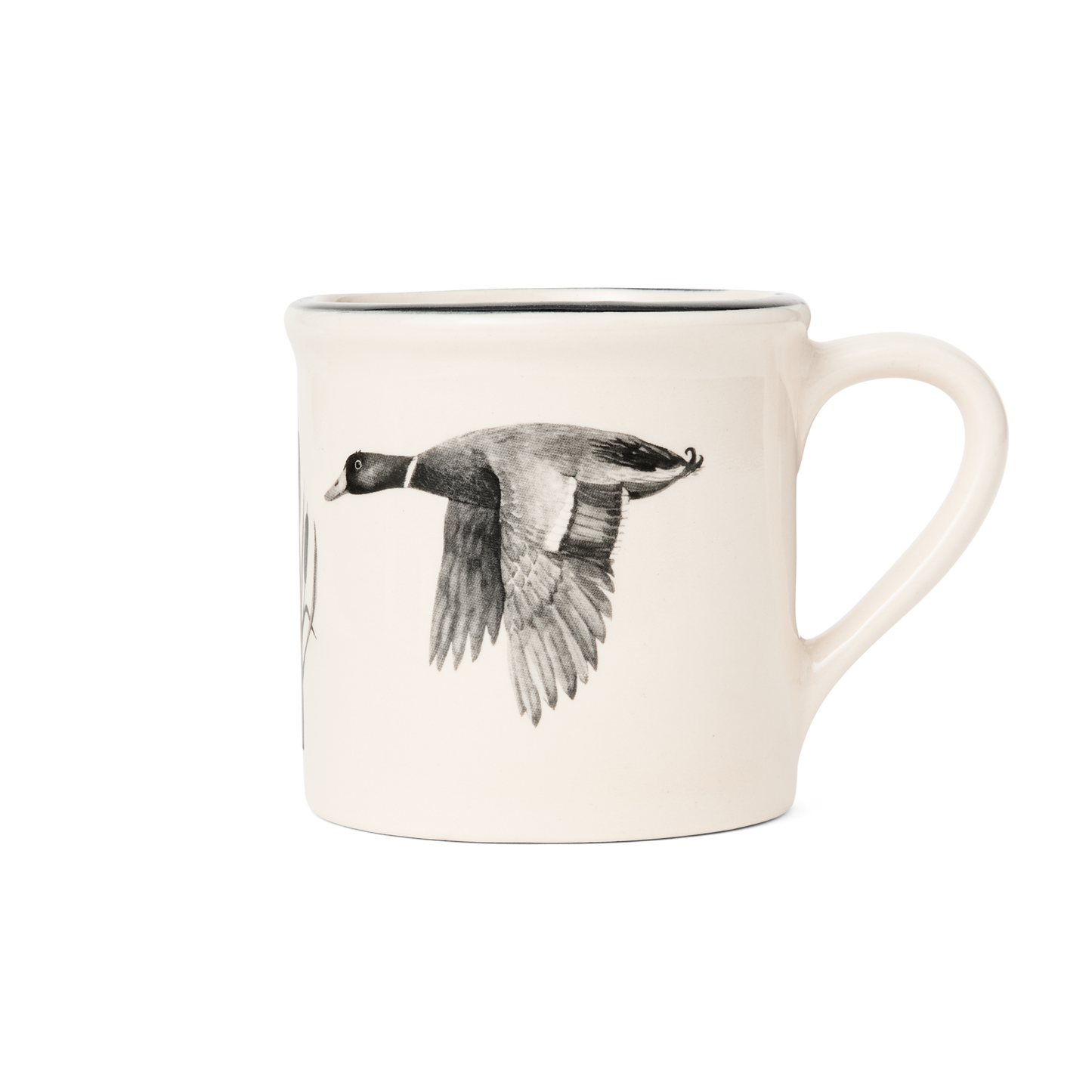 Front-facing image of the Filson Stoneware Mug - Natural / Duck