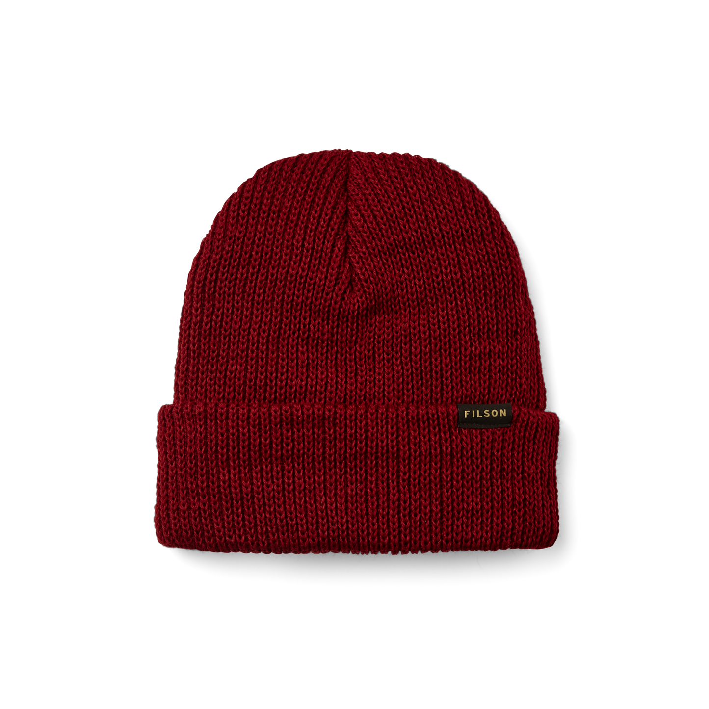 Front-facing image of the Filson Watch Cap - Red