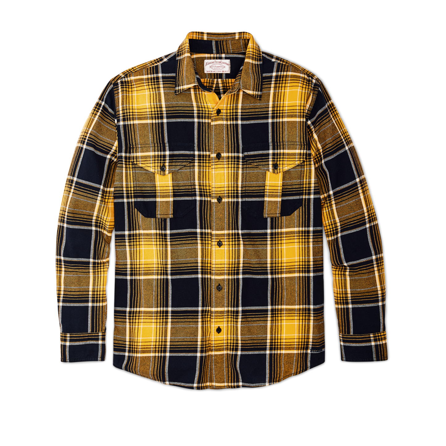 Alternate view of the Filson Lightweight Alaskan Guide Shirt - Dark Cobalt Ombre