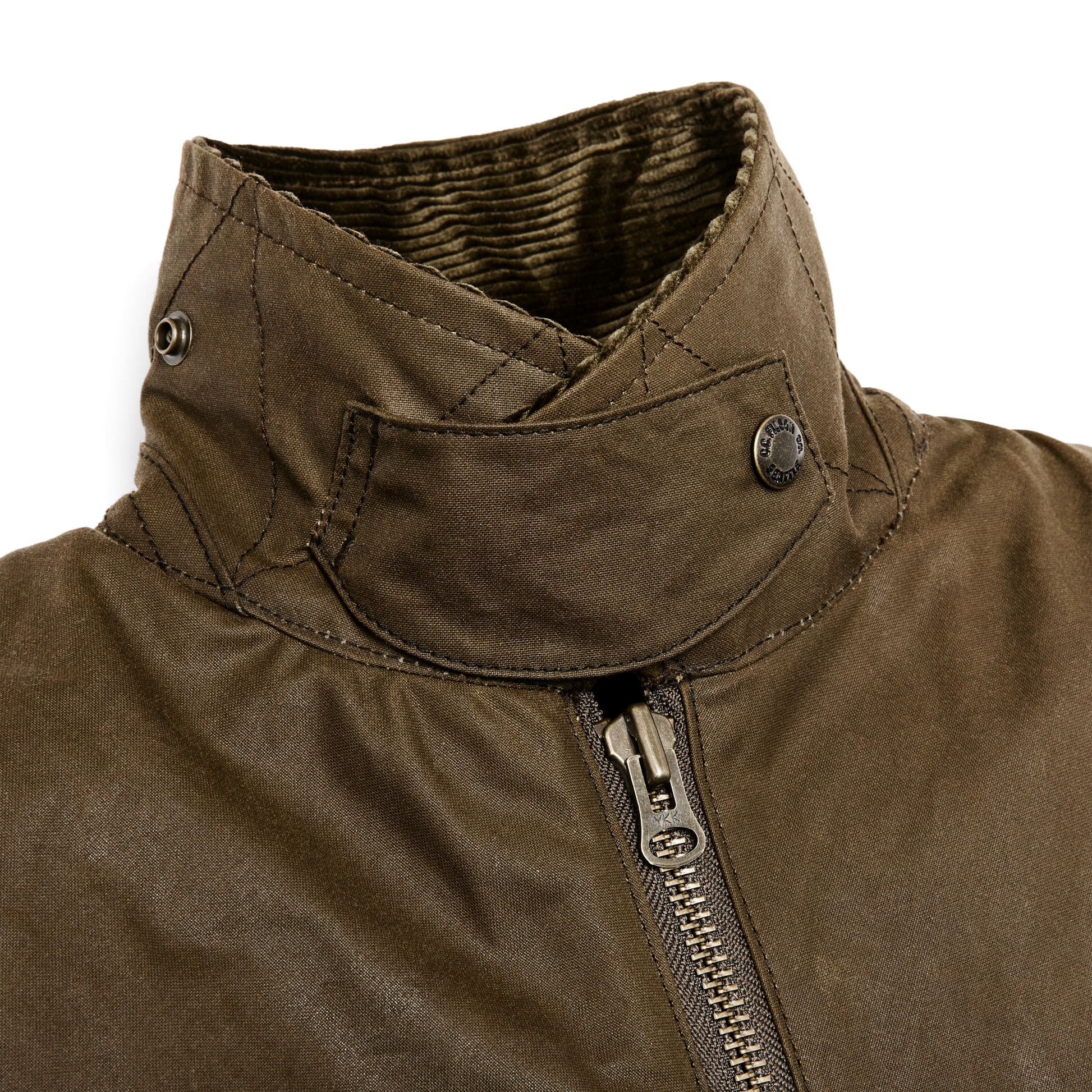 Alternate view of the Filson Women's Shelter Cloth Short Work Jacket - Dark Tan