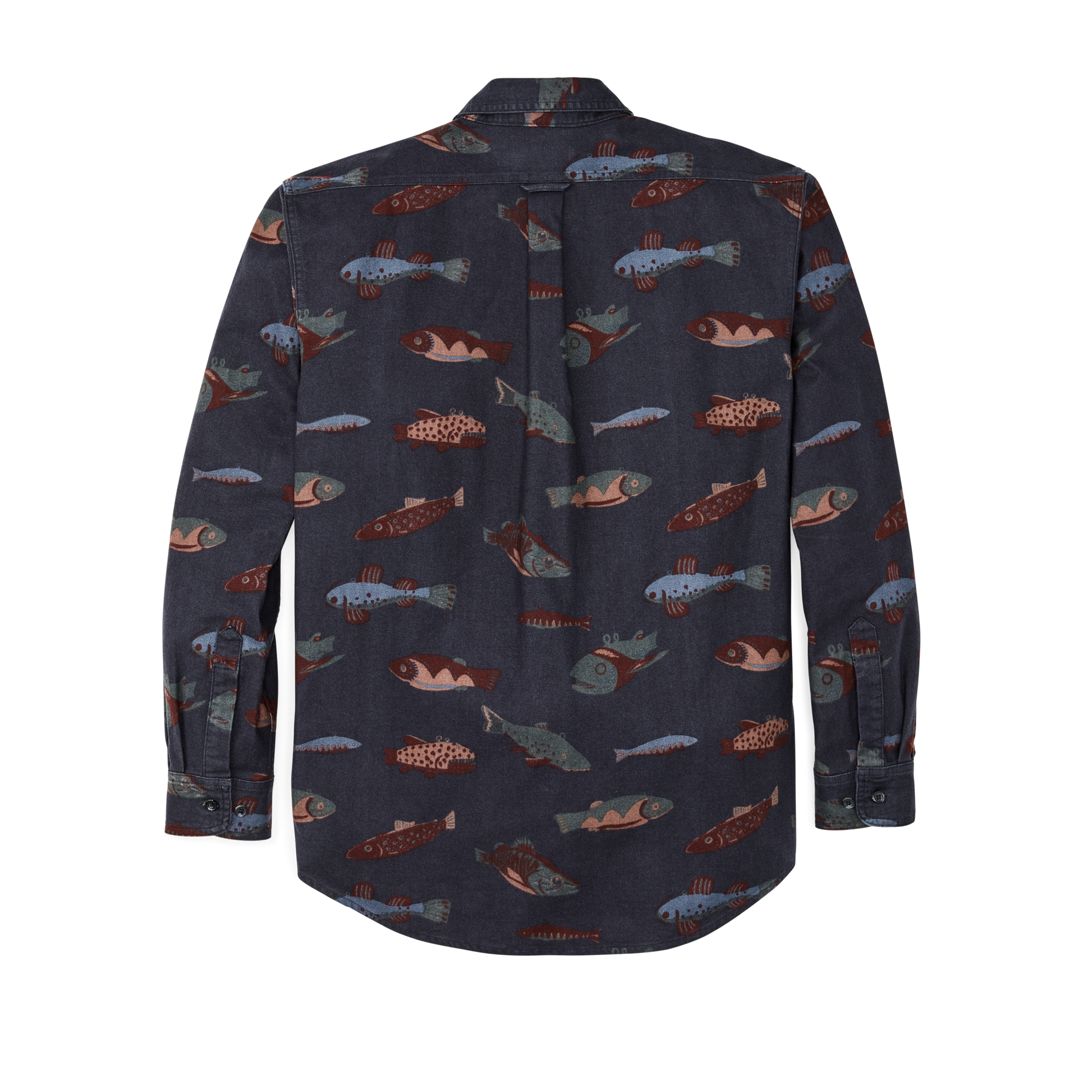 Alternate view of the Filson Alaskan Guide Shirt - Fish Decoy Navy