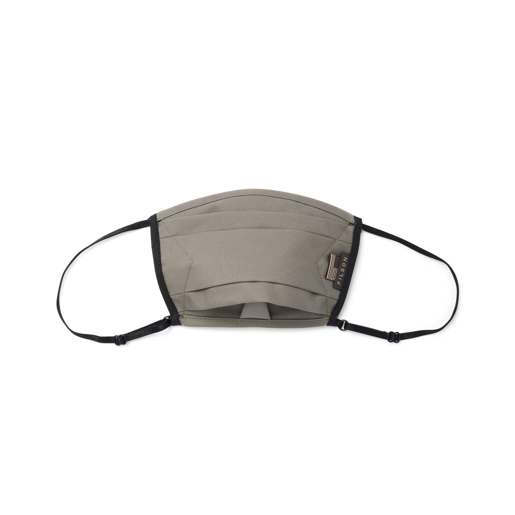 Front-facing image of the Filson Filson X Runabout Goods Face Mask - Marsh Olive