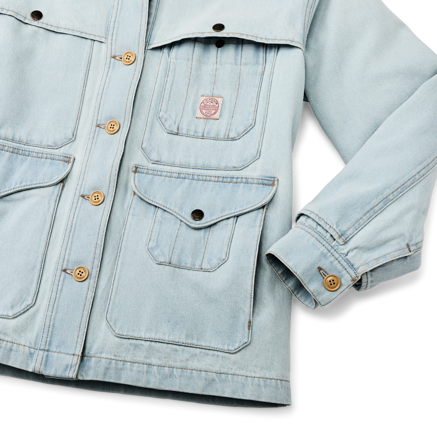 Alternate view of the Filson Women's 9-oz. Denim Cruiser - Sun Bleach