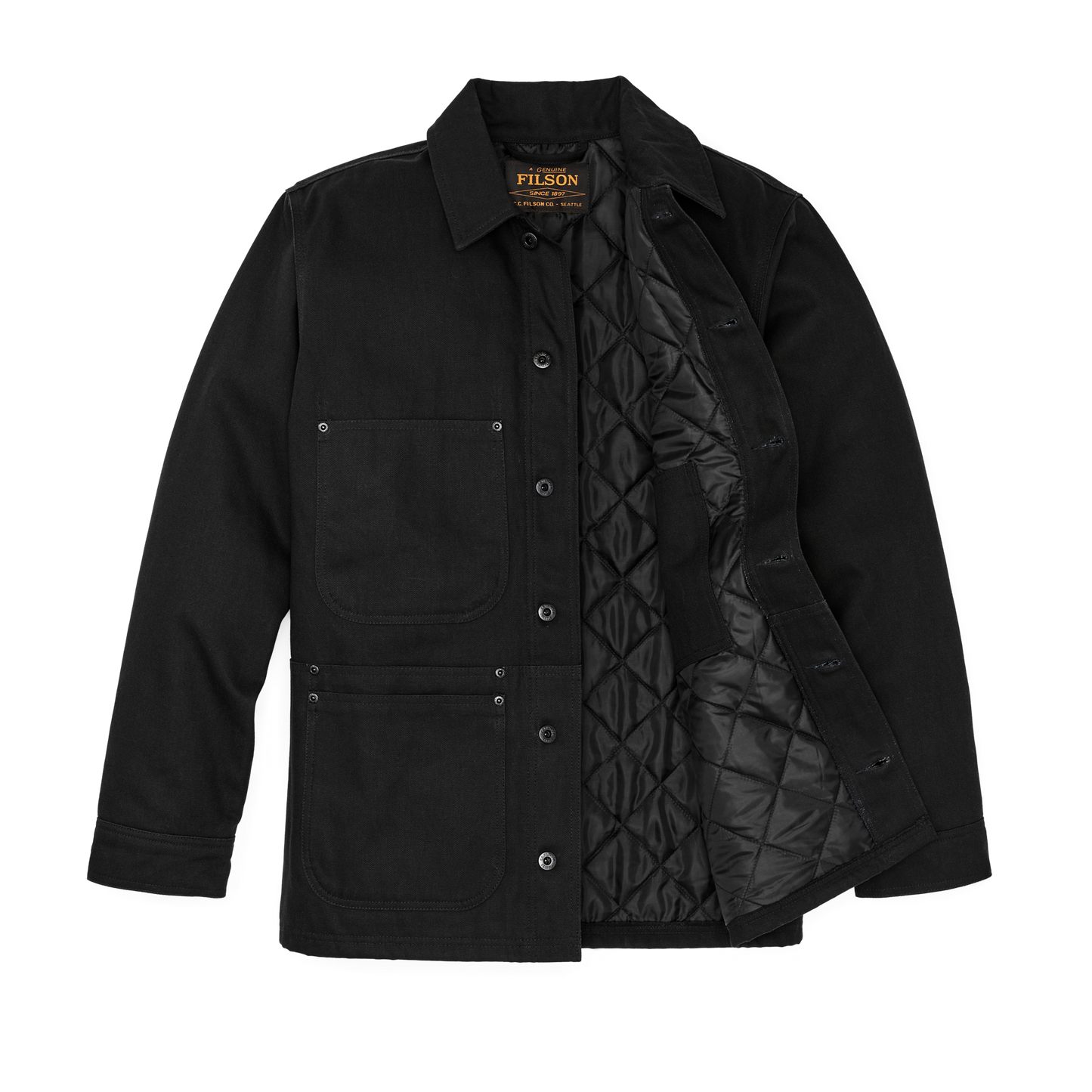 Alternate view of the Filson Worksmith Insulated Jacket - Black