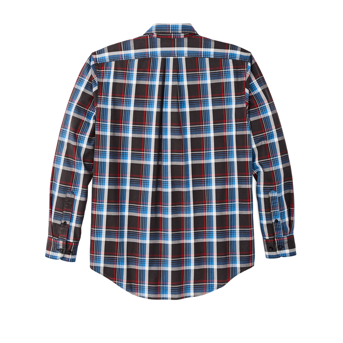 Alternate view of the Filson Lightweight Alaskan Guide Shirt - Glacier Blue Plaid