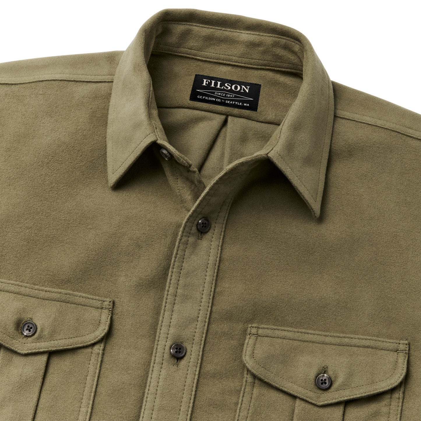 Alternate view of the Filson Moleskin Seattle Shirt - Lovat