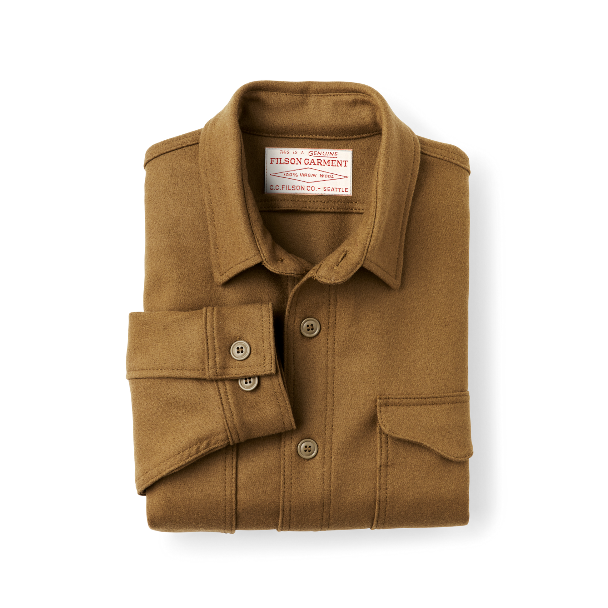 Alternate view of the Filson Jac-shirt - Dark Tan