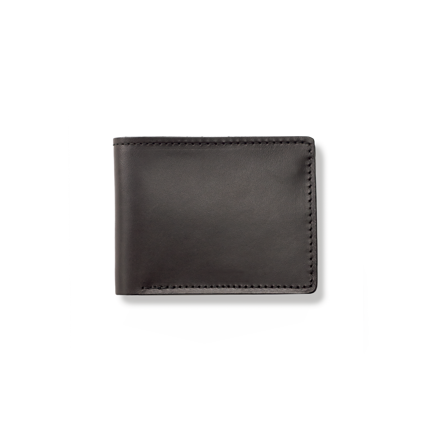 Front-facing image of the Filson Bridle Leather Bi-fold Wallet - Brown Leather