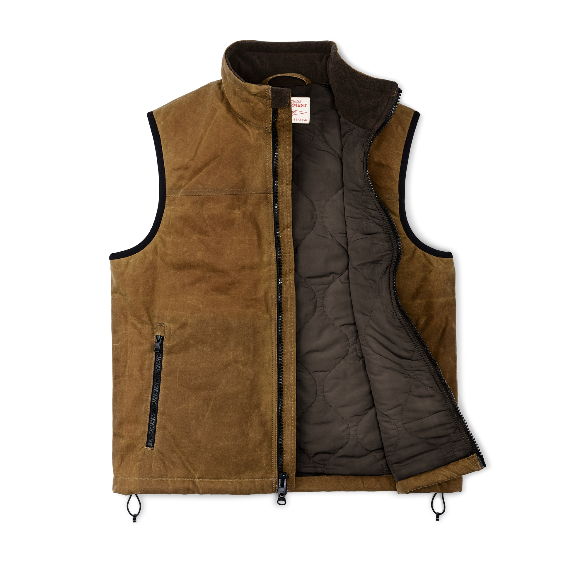 Alternate view of the Filson Tin Cloth Primaloft¬Æ Vest - Dark Tan 2