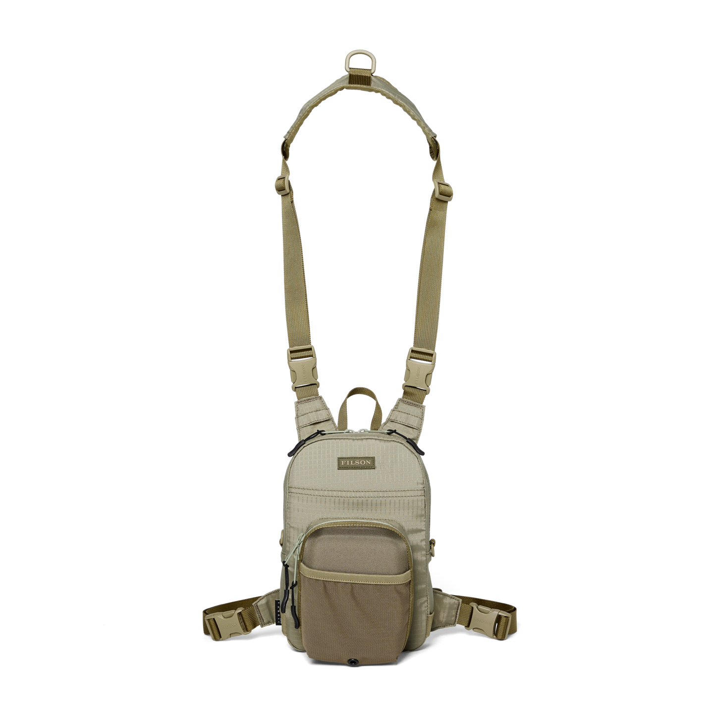 Alternate view of the Filson Fishing Chest Pack - Vintage Olive