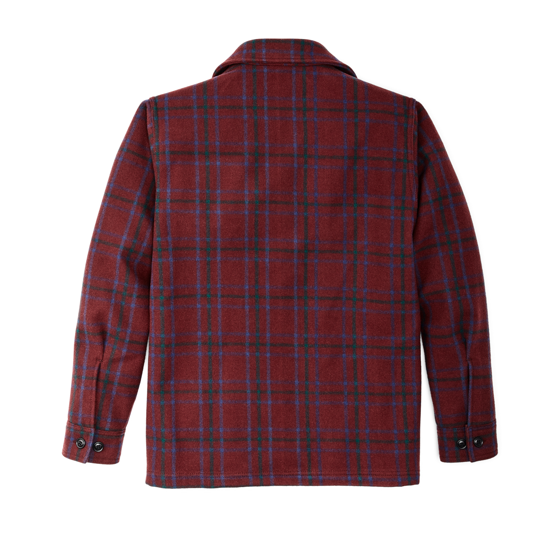 Alternate view of the Filson Seattle Wool Jac-shirt - Deep Red Blue Green