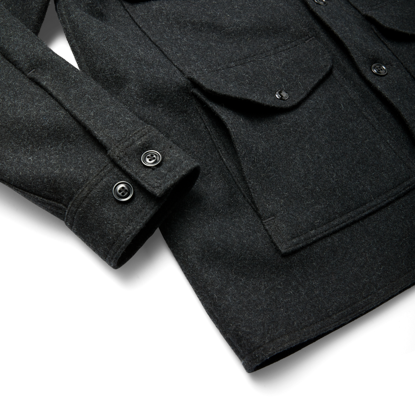 Alternate view of the Filson Mackinaw Wool Cruiser Jacket - Charcoal