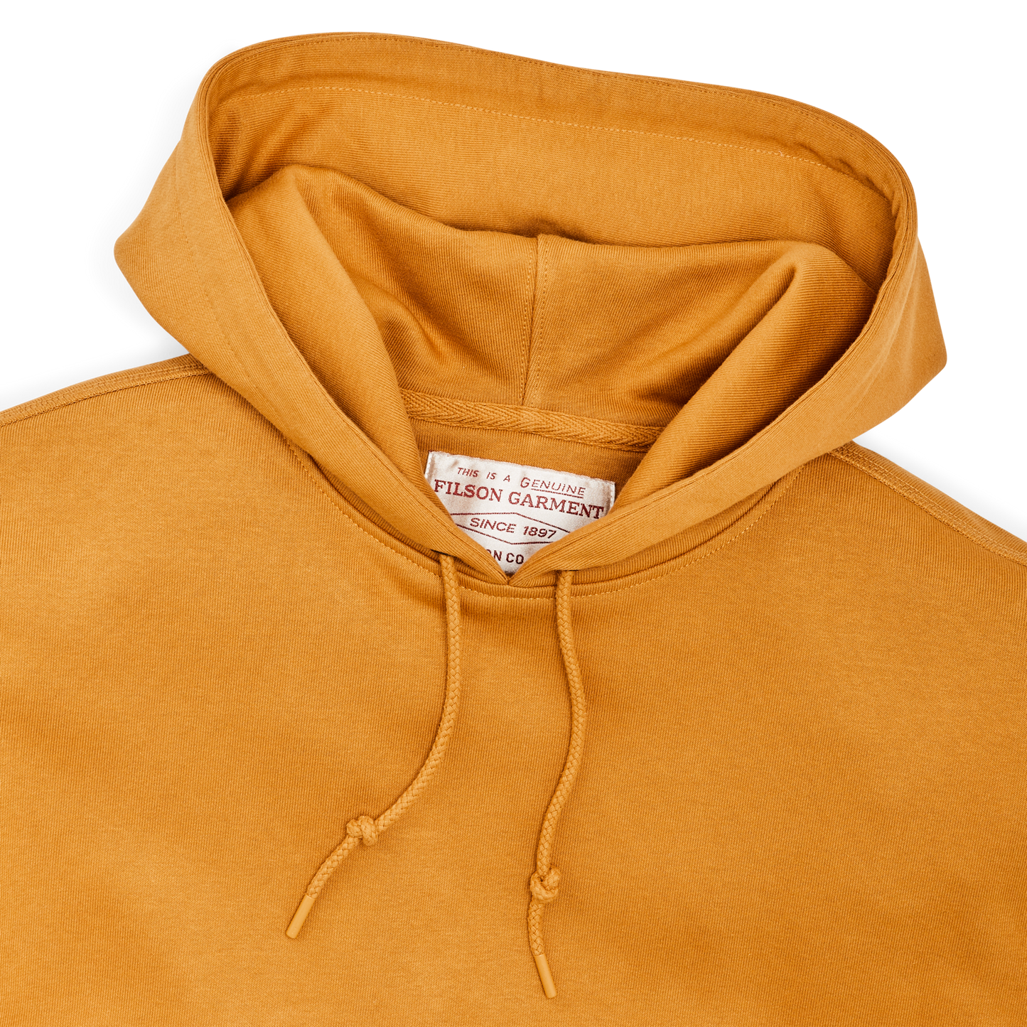 Alternate view of the Filson Prospector Hoodie - Harvest Gold