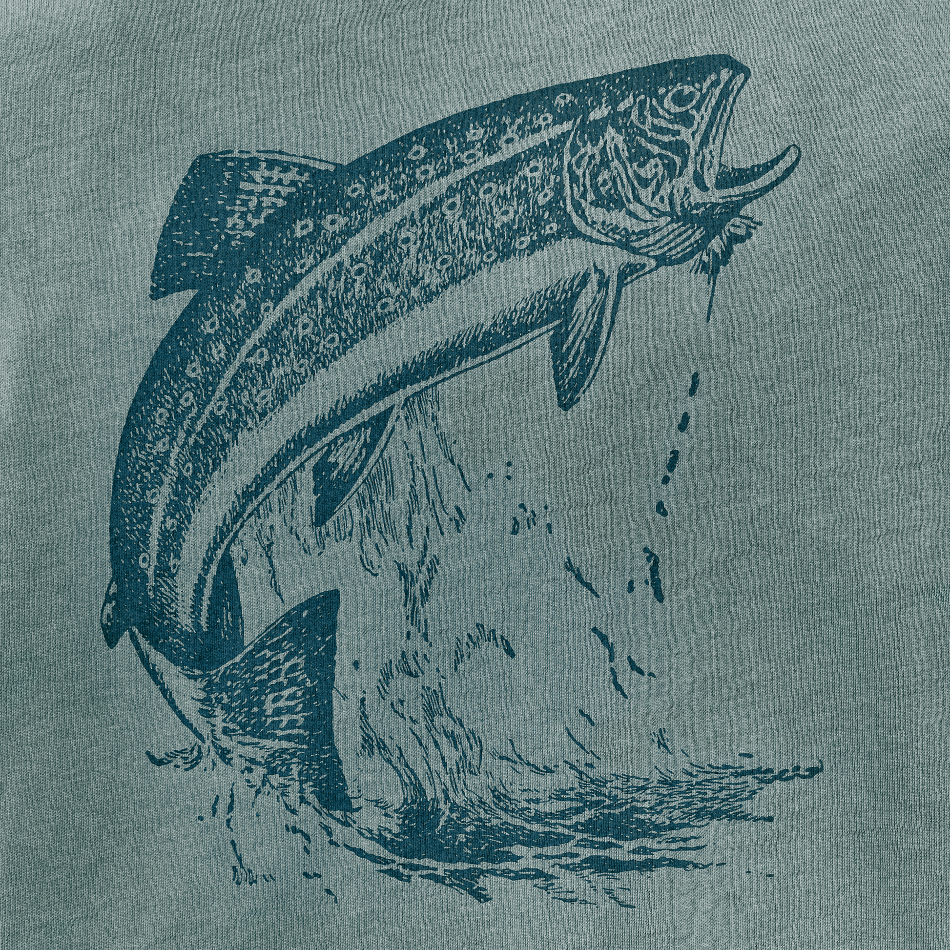 Alternate view of the Filson Frontier Graphic T-shirt - Balsam Green / Salmon