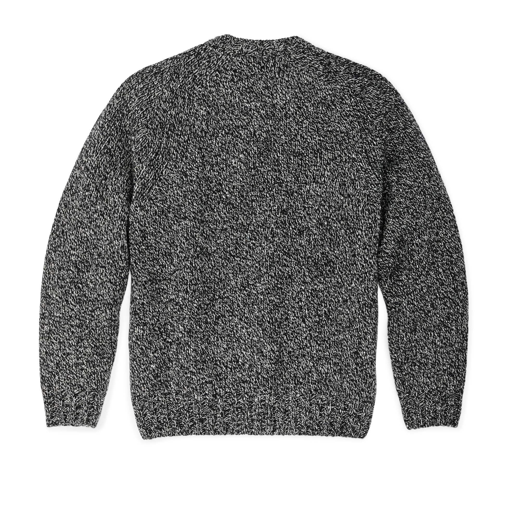 Alternate view of the Filson Heritage 3-gauge Wool Sweater - Black / White Melange